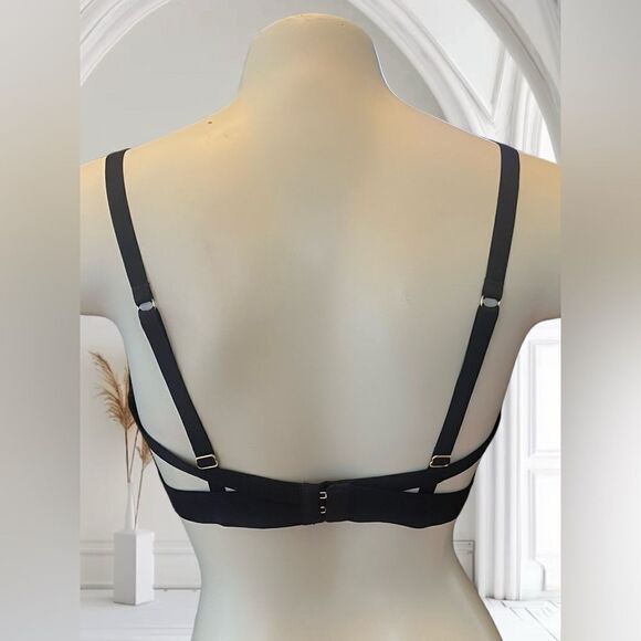 Addiction  Nouvelle Black Semi Sheer underwire Wire Bra - Picture 3 of 4